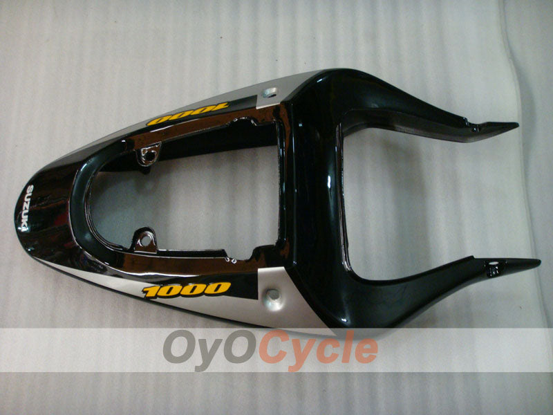 Kit de carénage à injection pour GSX R1000 00-02 - Noir, argent - Style d'origine #OYO87901772