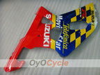 Kit de carénage à injection pour GSX R750 00-03 - Rouge, Bleu - Movistar #OYO87901066