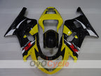 Kit de carénage à injection pour GSX R1000 00-02 - Jaune, Noir - Style usine #OYO87905224