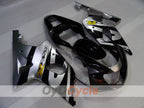 Kit de carénage à injection pour GSX R600 01-03 - Noir, argent - Style d'origine #OYO87905110