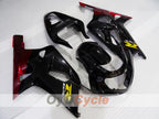 Kit de carénage à injection pour GSX R1000 00-02 - Rouge, Noir - Style d'origine #OYO87905212