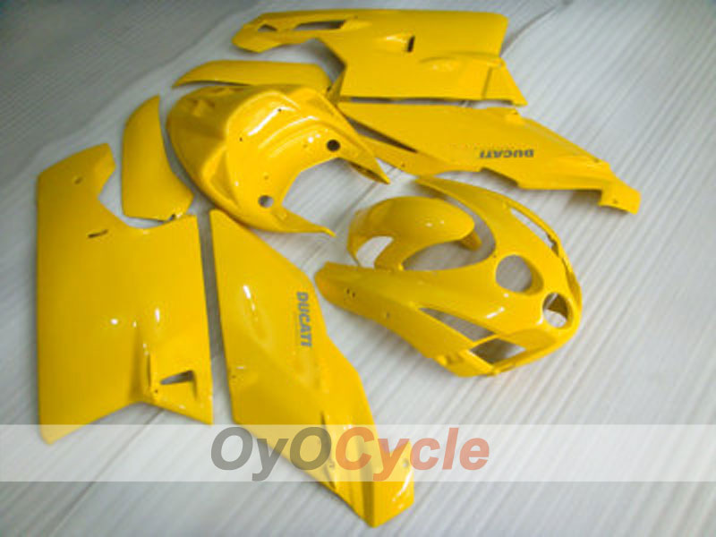 Kit de carénage à injection pour Ducati 999 03-04 - Jaune - Style usine #OYO87902353