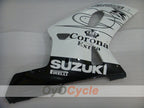 Kit de carénage injecté pour GSX R750 00-03 - Blanc, noir - Corona #OYO87905170