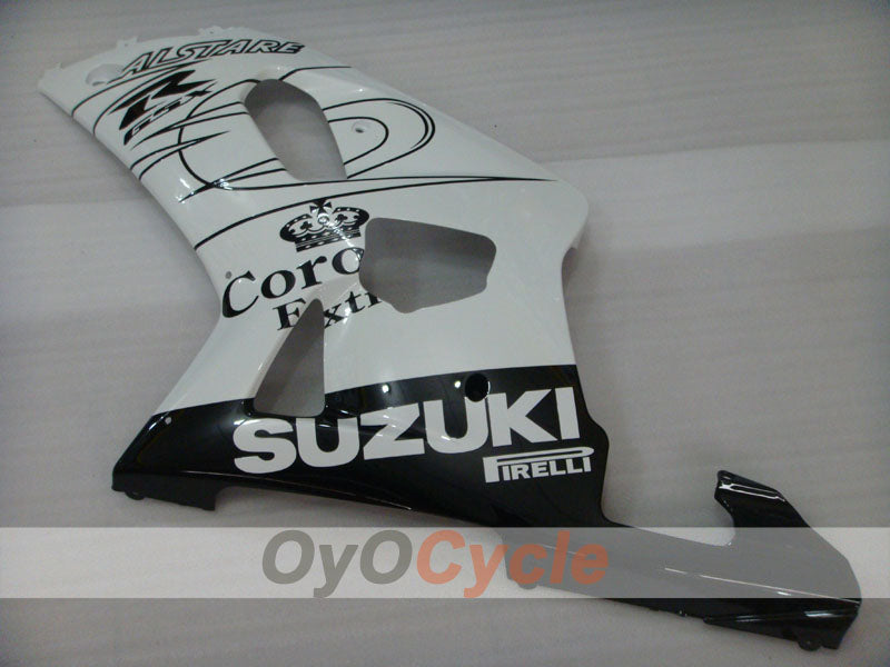 Kit de carénage à injection pour GSX R600 01-03 - Blanc, Noir - Corona, MOTUL #OYO87905115