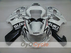Kit de carénage injecté pour GSX R750 00-03 - Blanc, noir - Corona #OYO87905170