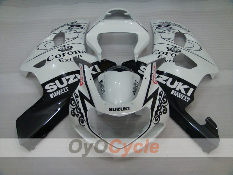 Kit de carénage à injection pour GSX R1000 00-02 - Blanc, Noir - Corona, MOTUL #OYO87905216 Image principale du produit