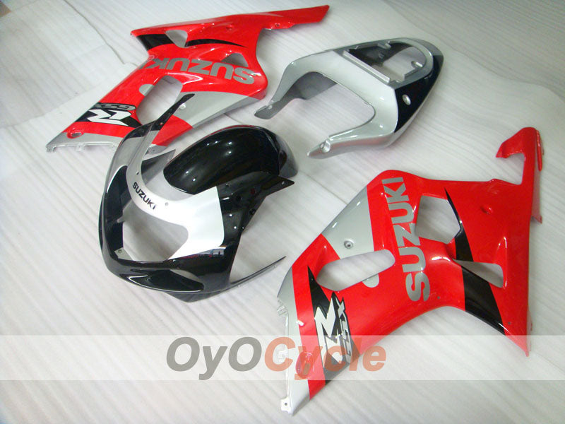 Kit de carénage à injection pour GSX R600 01-03 - Rouge, argenté - Style d'origine #OYO87901141 Image secondaire du produit