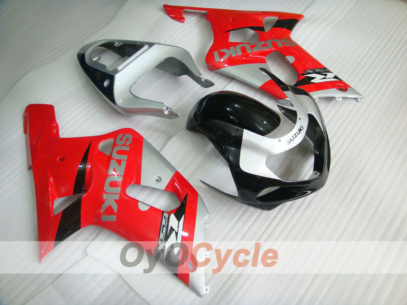 Kit de carénage à injection pour GSX R1000 00-02 - Rouge, argent - Style d'origine #OYO87901785 Image principale du produit