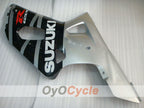 Kit de carénage à injection pour GSX R600 01-03 - Noir, argent - Style d'origine #OYO87901139