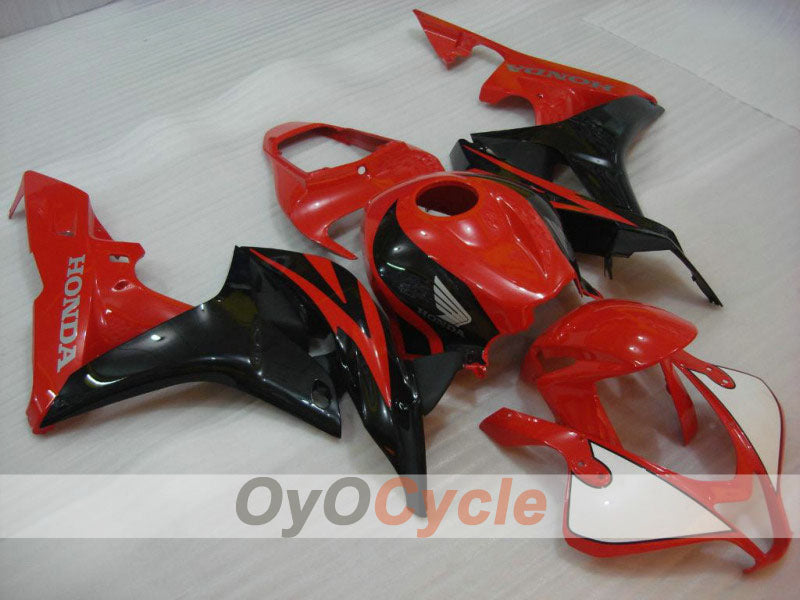 Kit de carénage à injection pour CBR600RR 07-08 - Rouge, Noir - Style d'origine #OYO87900380
