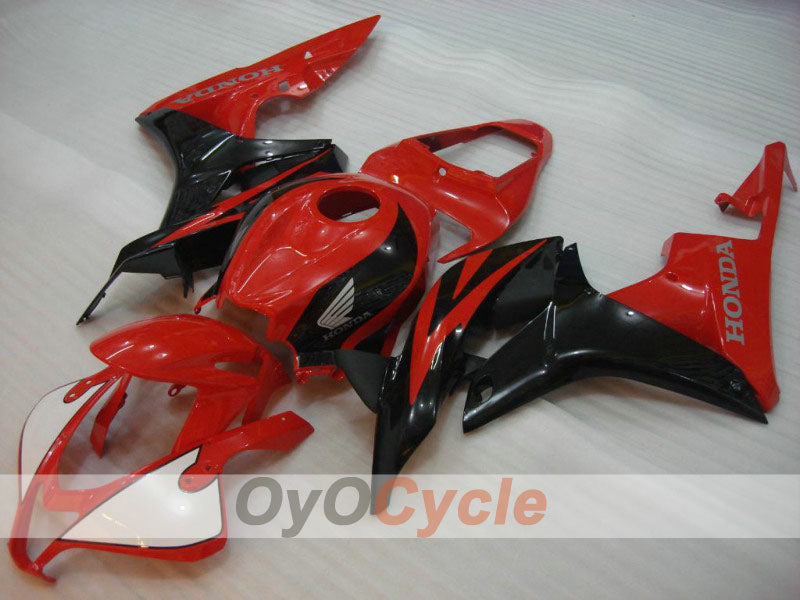 Kit de carénage à injection pour CBR600RR 07-08 - Rouge, Noir - Style d'origine #OYO87900380