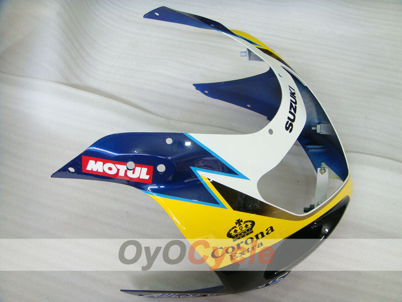 Kit de carénage à injection pour GSX R600 01-03 - Jaune, bleu - Corona, MOTUL #OYO87905113