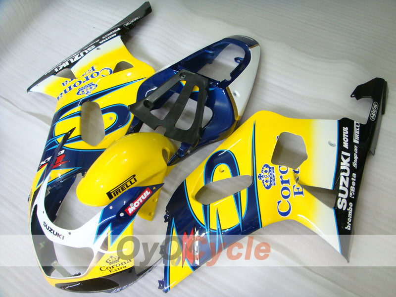 Kit de carénage à injection pour GSX R1000 00-02 - Jaune, Bleu - Corona #OYO87905214 Image secondaire du produit