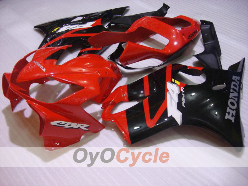Kit de carénage à injection pour CBR600F4i 01-03 - Rouge, Noir, Rose - Style usine #OYO87900183 Image principale du produit