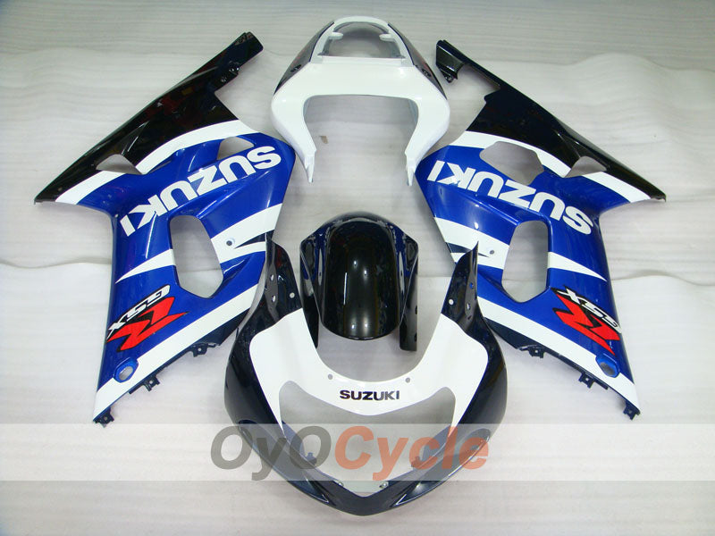 Kit de carénage à injection pour GSX R750 00-03 - Bleu, noir - Style d'origine #OYO87901110