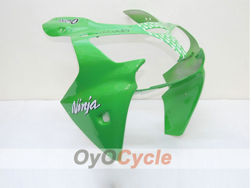 Kit de carénage injecté pour NINJA ZX-6R 00-02 - Vert, noir - Nakano #OYO87901726