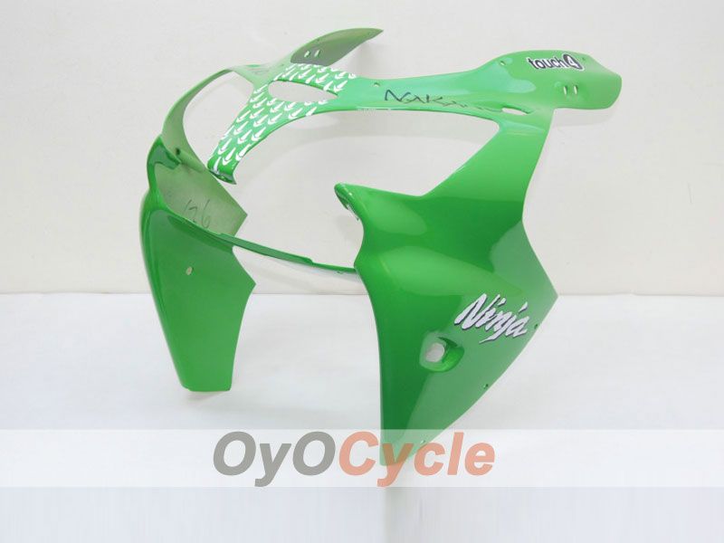 Kit de carénage injecté pour NINJA ZX-6R 00-02 - Vert, noir - Nakano #OYO87901726