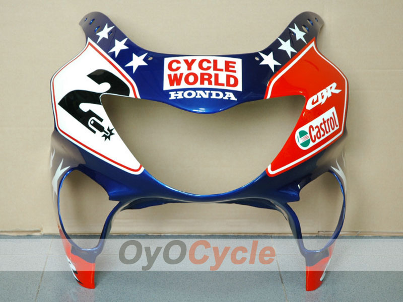 Kit de carénage à injection pour CBR600F4 99-00 - Rouge, Bleu - Castrol #OYO87900107 Image secondaire du produit