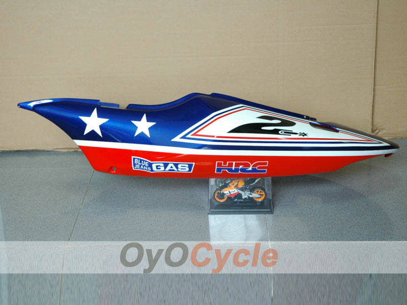 Kit de carénage à injection pour CBR600F4 99-00 - Rouge, Bleu - Castrol #OYO87900107