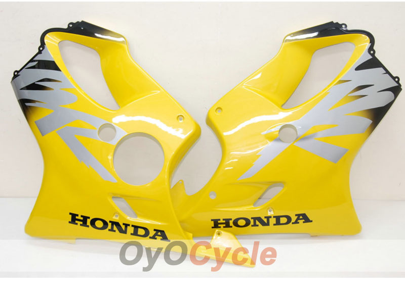 Kit de carénage à injection pour CBR600F4 99-00 - Jaune, Noir - Style usine #OYO87900135
