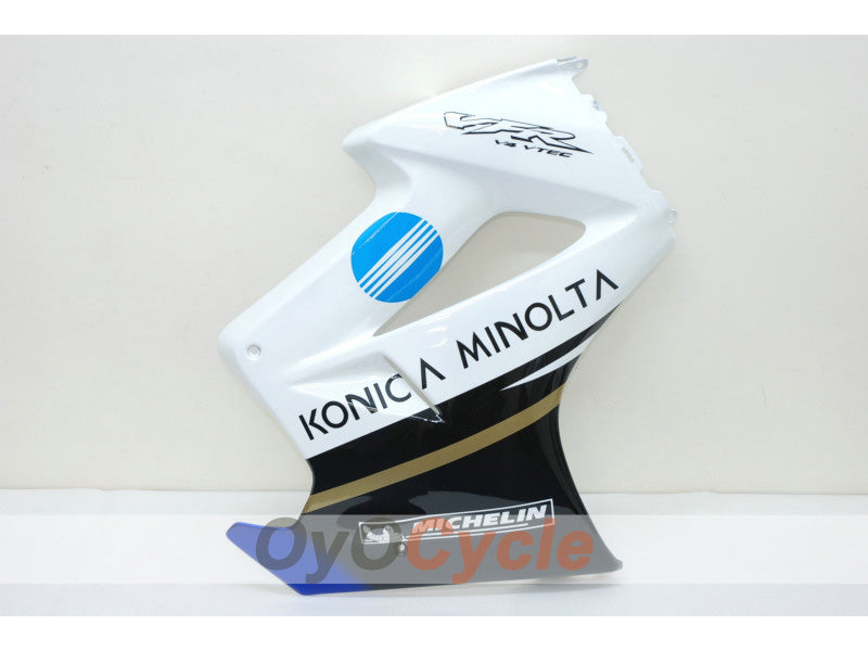 Kit de carénage à injection pour VFR800 02-13 - Bleu, Blanc - Konica Minolta #OYO87902821