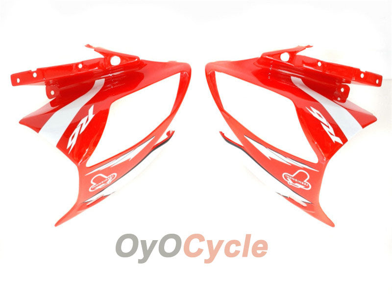 Kit de carénage injecté pour YZF-R6 06-07 - Rouge, noir - Santander #OYO87900952