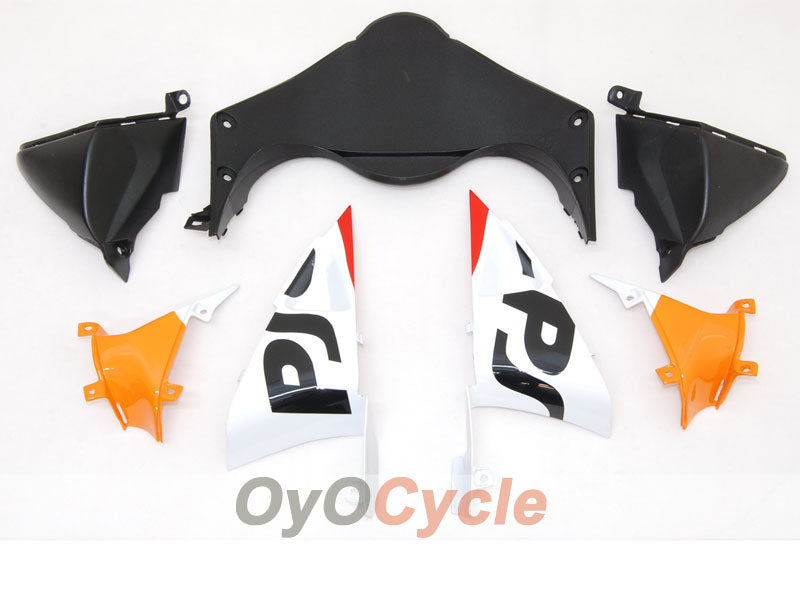 Kit de carénage injecté pour CBR600RR 07-08 - Orange, Noir - Repsol #OYO87900427