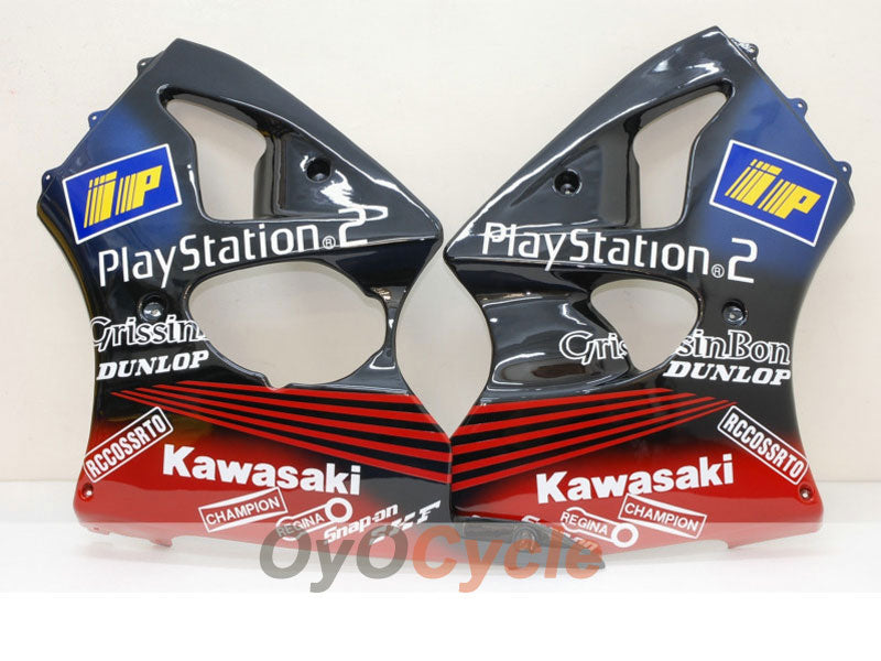 Kit de carénage à injection pour NINJA ZX-6R 00-02 - Rouge, noir - Play Station #OYO87901741 Image secondaire du produit