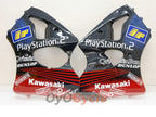 Kit de carénage à injection pour NINJA ZX-6R 00-02 - Rouge, noir - Play Station #OYO87901741