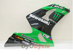 Kit de carénage à injection pour NINJA ZX-6R 03-04 - Vert, Noir - Monster #OYO87901807