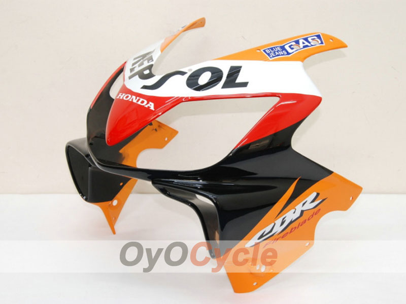 Kit de carénage à injection pour CBR600F4i 01-03 - Orange, noir - MICHELIN, Repsol #OYO87900190
