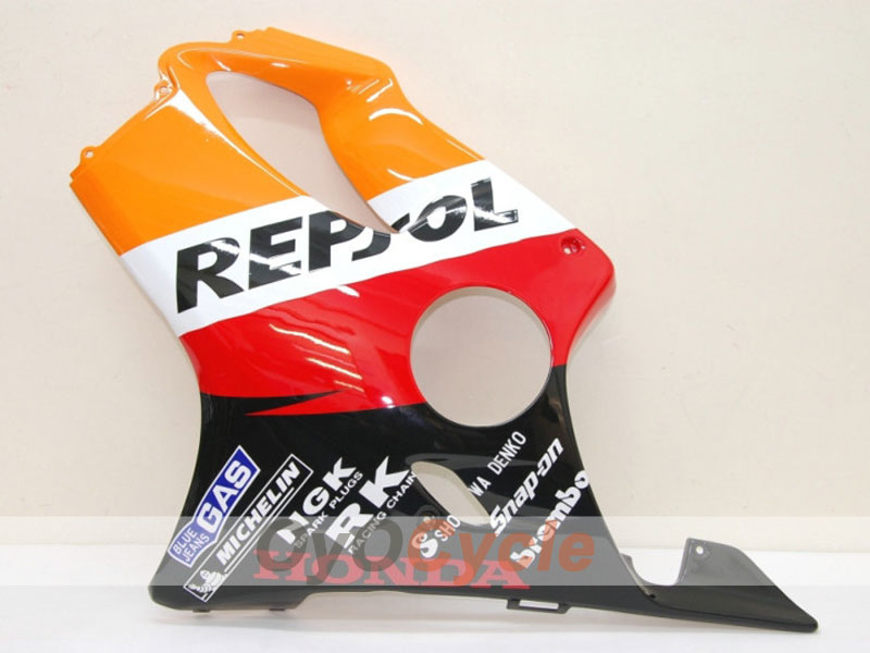 Kit de carénage à injection pour CBR600F4i 01-03 - Orange, noir - MICHELIN, Repsol #OYO87900190