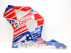 Kit de carénage injecté pour CBR900RR 954 de 02-03 - Rouge, bleu - Castrol #OYO87902700
