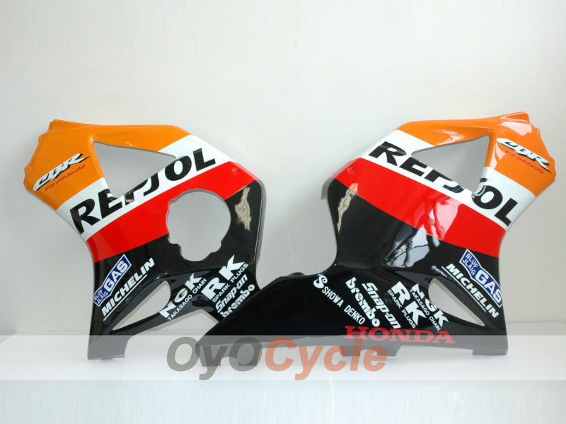 Kit de carénage à injection pour CBR900RR 954 02-03 - Rouge, Noir - Repsol #OYO87902751