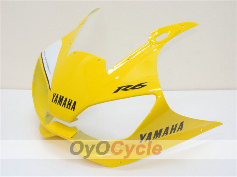 Kit de carénage d'injection pour YZF-R6 98-02 - Jaune, blanc - Style d'origine #OYO87900997