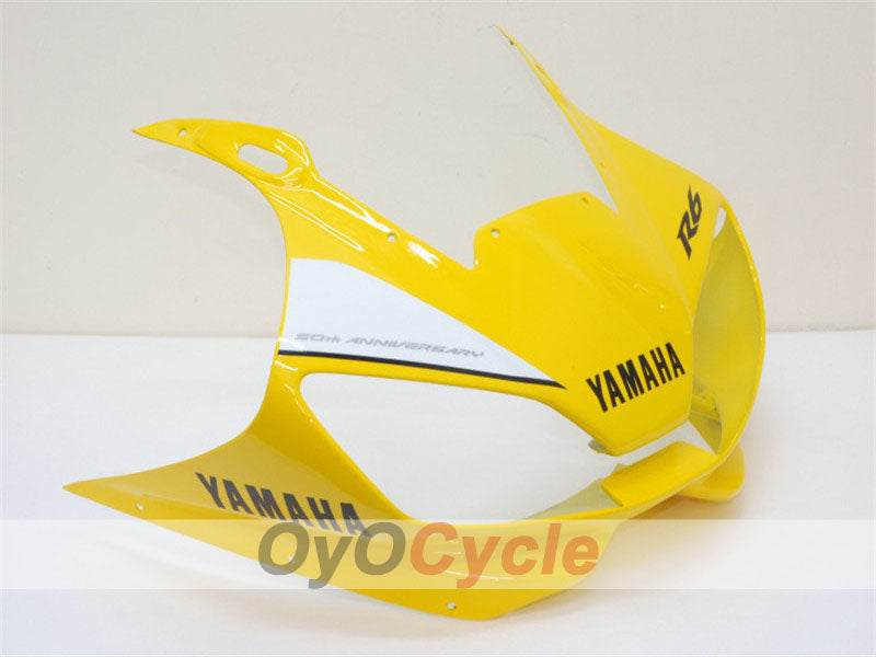 Kit de carénage d'injection pour YZF-R6 98-02 - Jaune, blanc - Style d'origine #OYO87900997