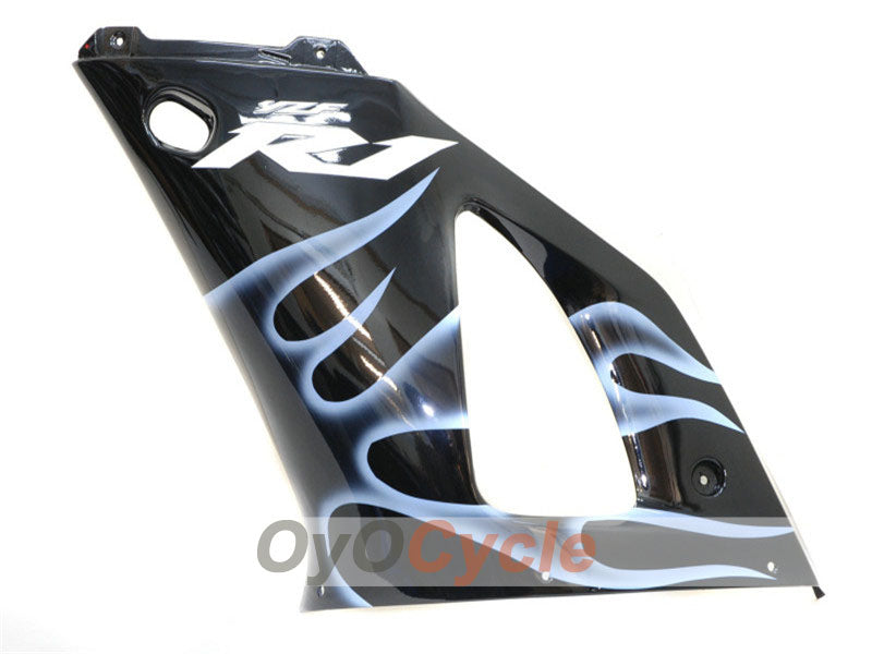 Kit de carénages injectés pour YZF-R1 00-01 - Blanc, noir - Flamme #OYO87900764
