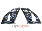 Kit de carénages injectés pour YZF-R1 00-01 - Blanc, noir - Flamme #OYO87900764