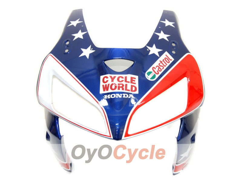 Kit de carénage à injection pour CBR600RR 05-06 - Rouge, Bleu - Castrol #OYO87900208