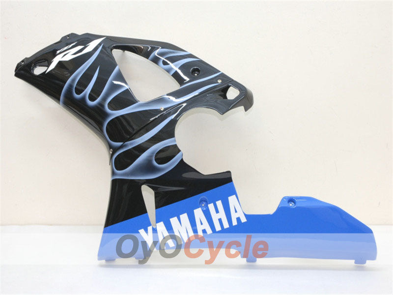 Kit de carénages injectés pour YZF-R1 00-01 - Blanc, noir - Flamme #OYO87900764