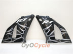 Kit de carénages injectés pour YZF-R1 00-01 - Blanc, noir - Flamme #OYO87900763