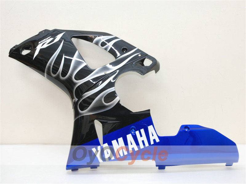 Kit de carénages injectés pour YZF-R1 00-01 - Blanc, noir - Flamme #OYO87900763