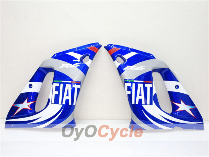 Kit de carénages à injection pour YZF-R6 98-02 - Bleu, blanc - FIAT, MOTUL #OYO87900985