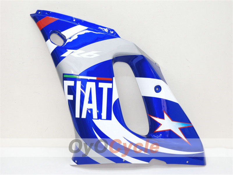 Kit de carénages à injection pour YZF-R6 98-02 - Bleu, blanc - FIAT, MOTUL #OYO87900985