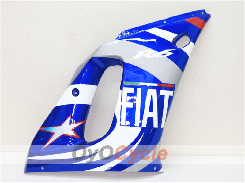 Kit de carénages à injection pour YZF-R6 98-02 - Bleu, blanc - FIAT, MOTUL #OYO87900985