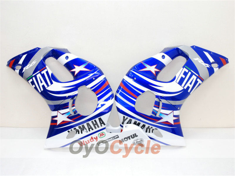 Kit de carénages à injection pour YZF-R6 98-02 - Bleu, blanc - FIAT, MOTUL #OYO87900985