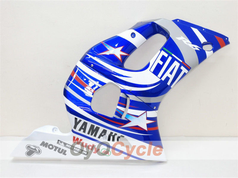 Kit de carénages à injection pour YZF-R6 98-02 - Bleu, blanc - FIAT, MOTUL #OYO87900985