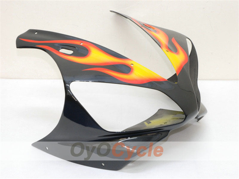 Kit de carénages injectés pour YZF-R1 00-01 - Jaune, noir - Flamme #OYO87900766