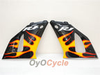 Kit de carénages injectés pour YZF-R1 00-01 - Jaune, noir - Flamme #OYO87900766