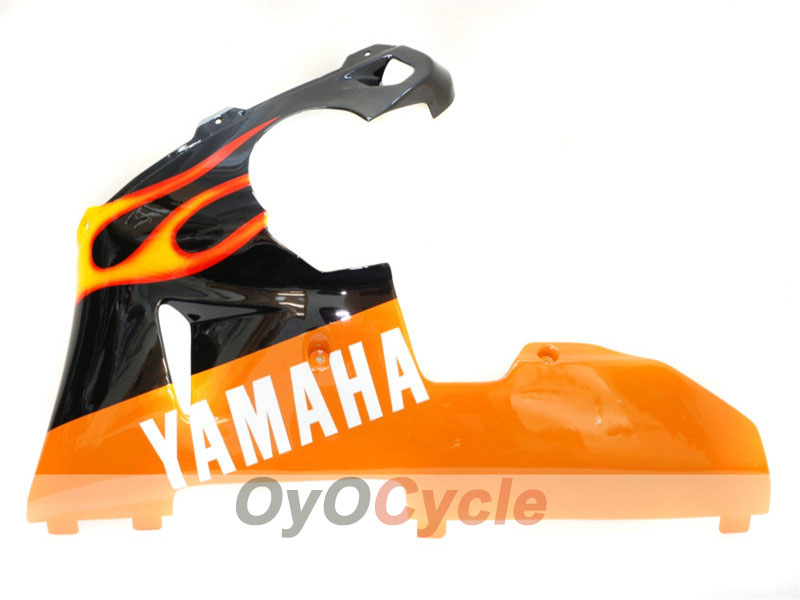 Kit de carénages injectés pour YZF-R1 00-01 - Jaune, noir - Flamme #OYO87900766